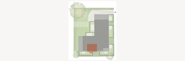Position of apartment 13 in the building