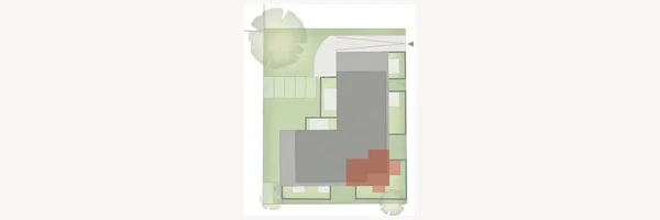 Position of apartment 14 in the building