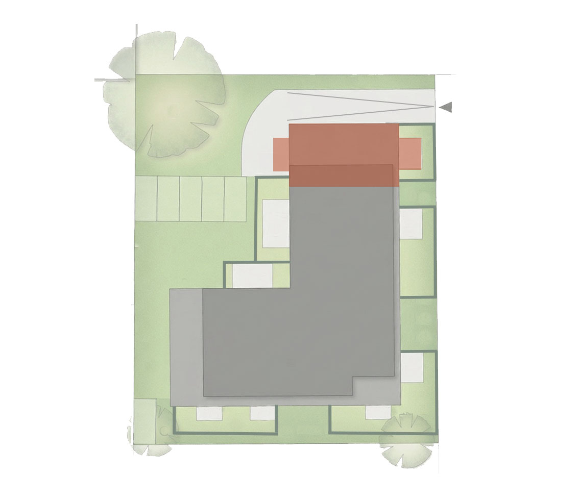 Frontansicht Wohnung 1