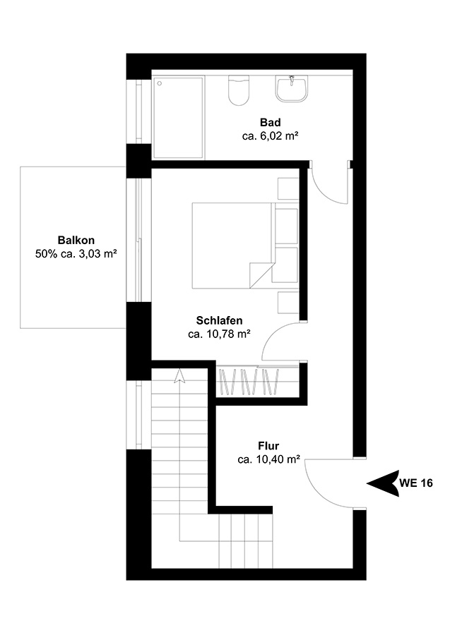 Grundriss Wohnung 1